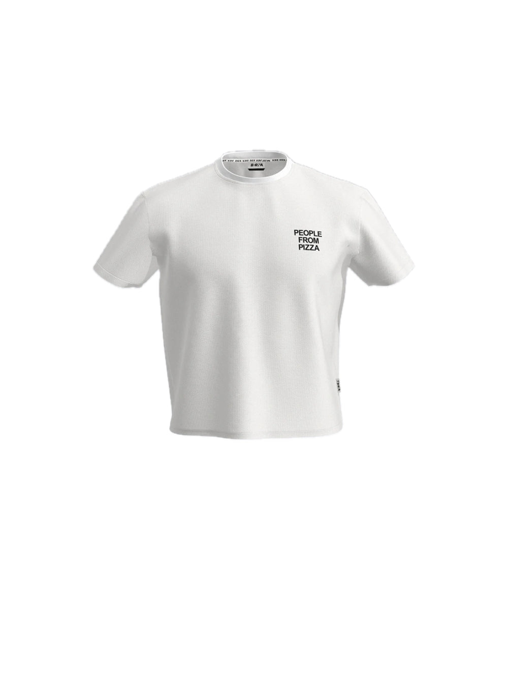 T-Shirt People From Pizza - Bianco — 1