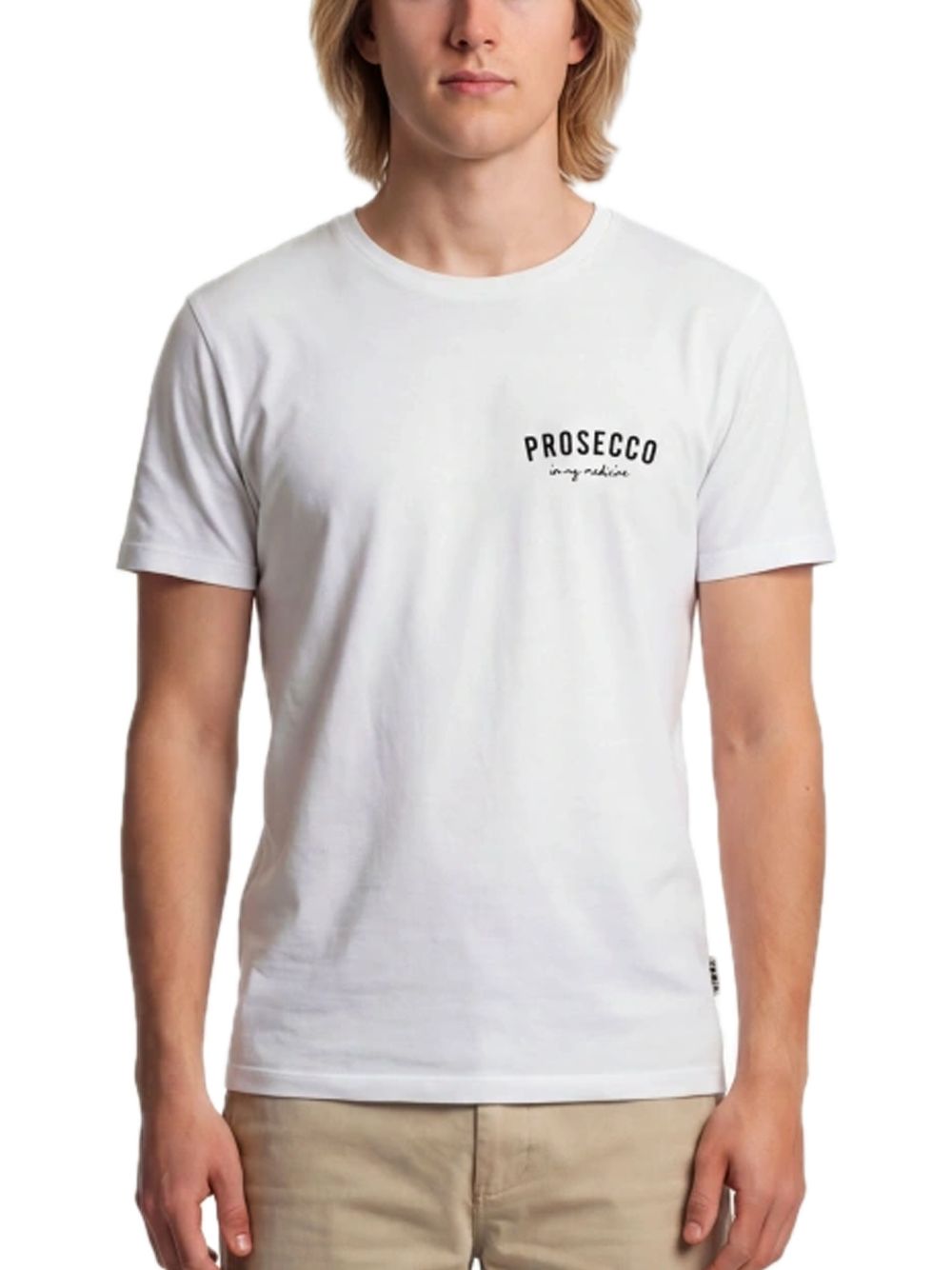 Prosecco Embroidery T-Shirt - White — 1