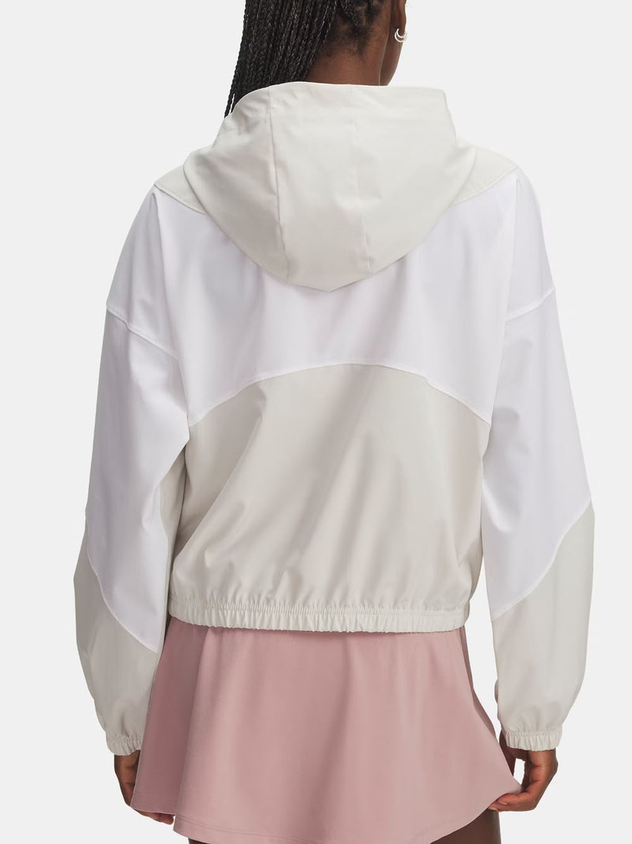 Ua Rival Woven Jacket - Summit White — 2