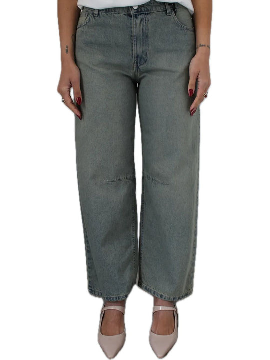 Pantalone Jeans Carrot Modello Judo - Denim Chiaro