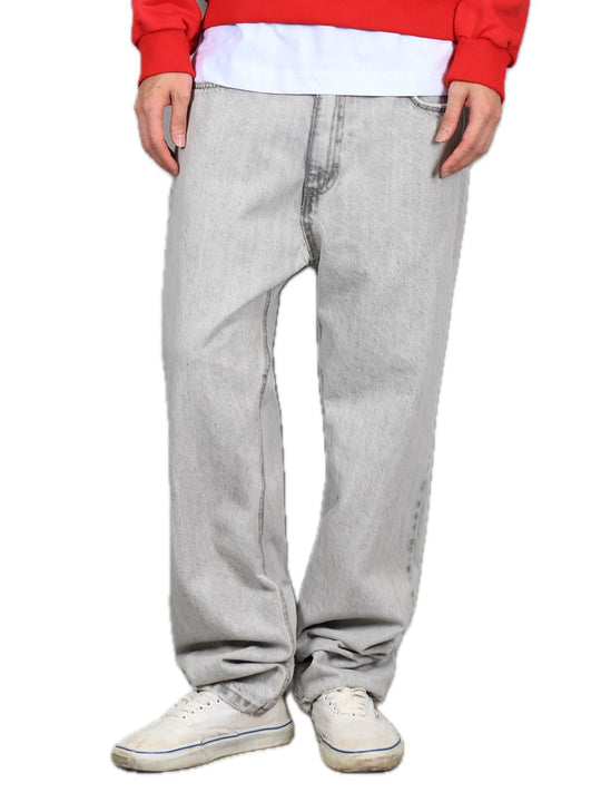 Jeans Regular - Grigio Colore Unico