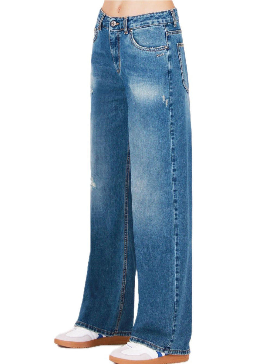 Palazzo Jeans - Solid Color — 2