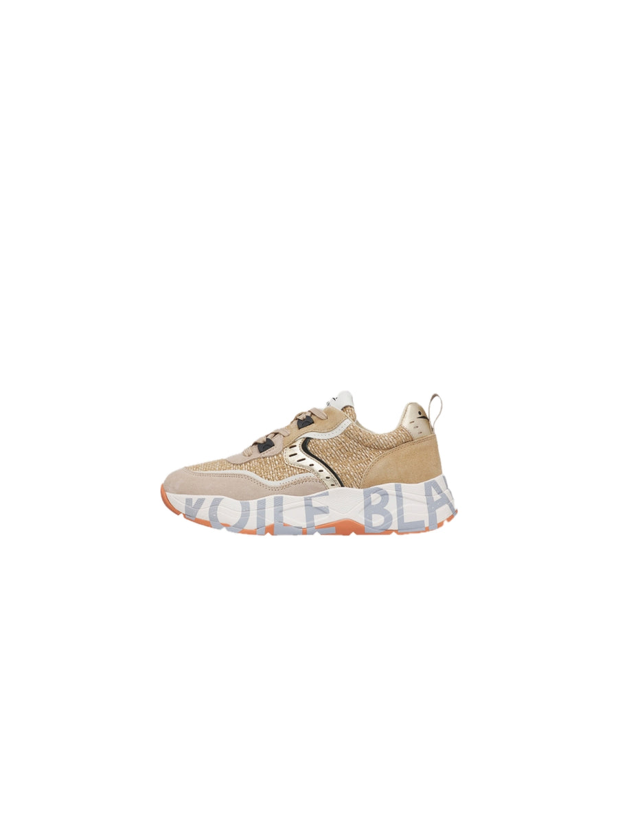 Club 105 Suede Raffia - Light Beige Caramel