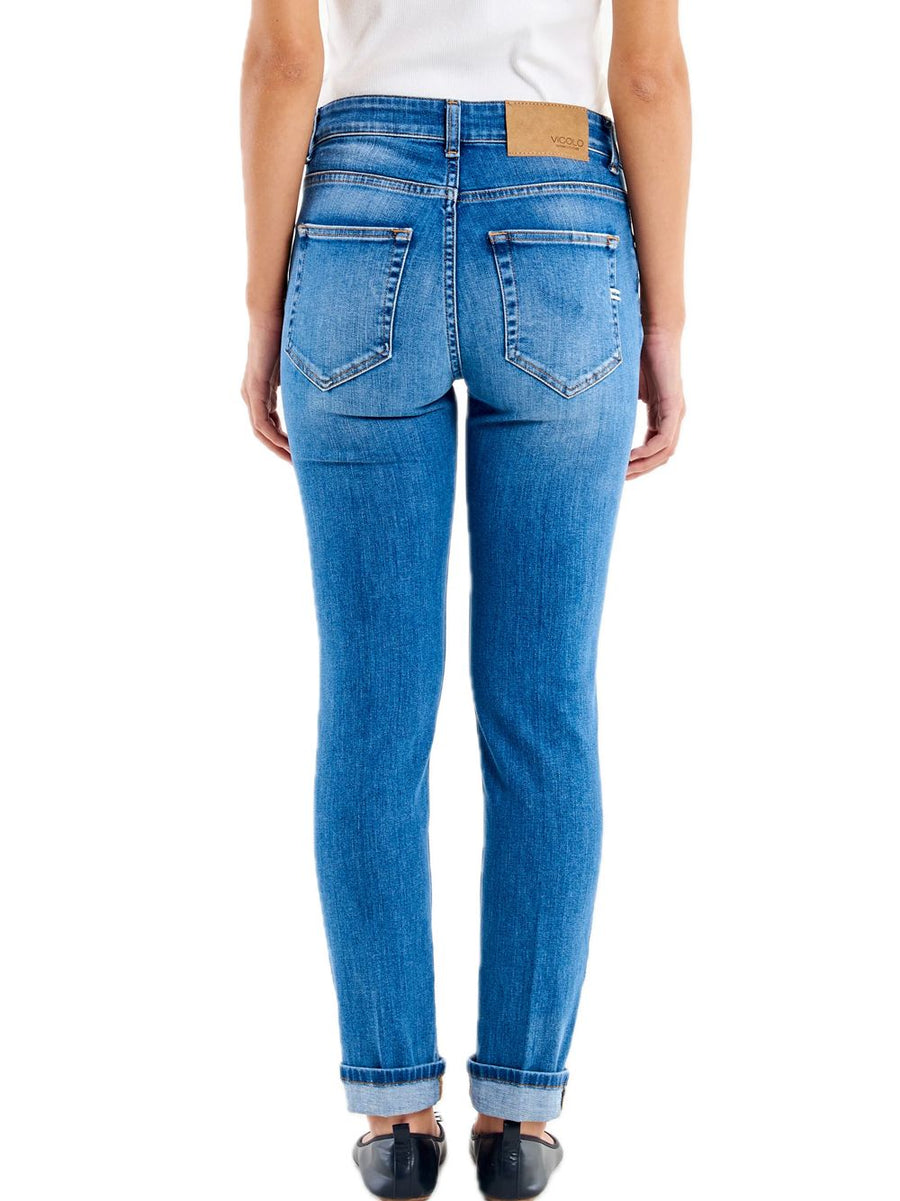 Pantalone Jeans Daisy - Blu — 2