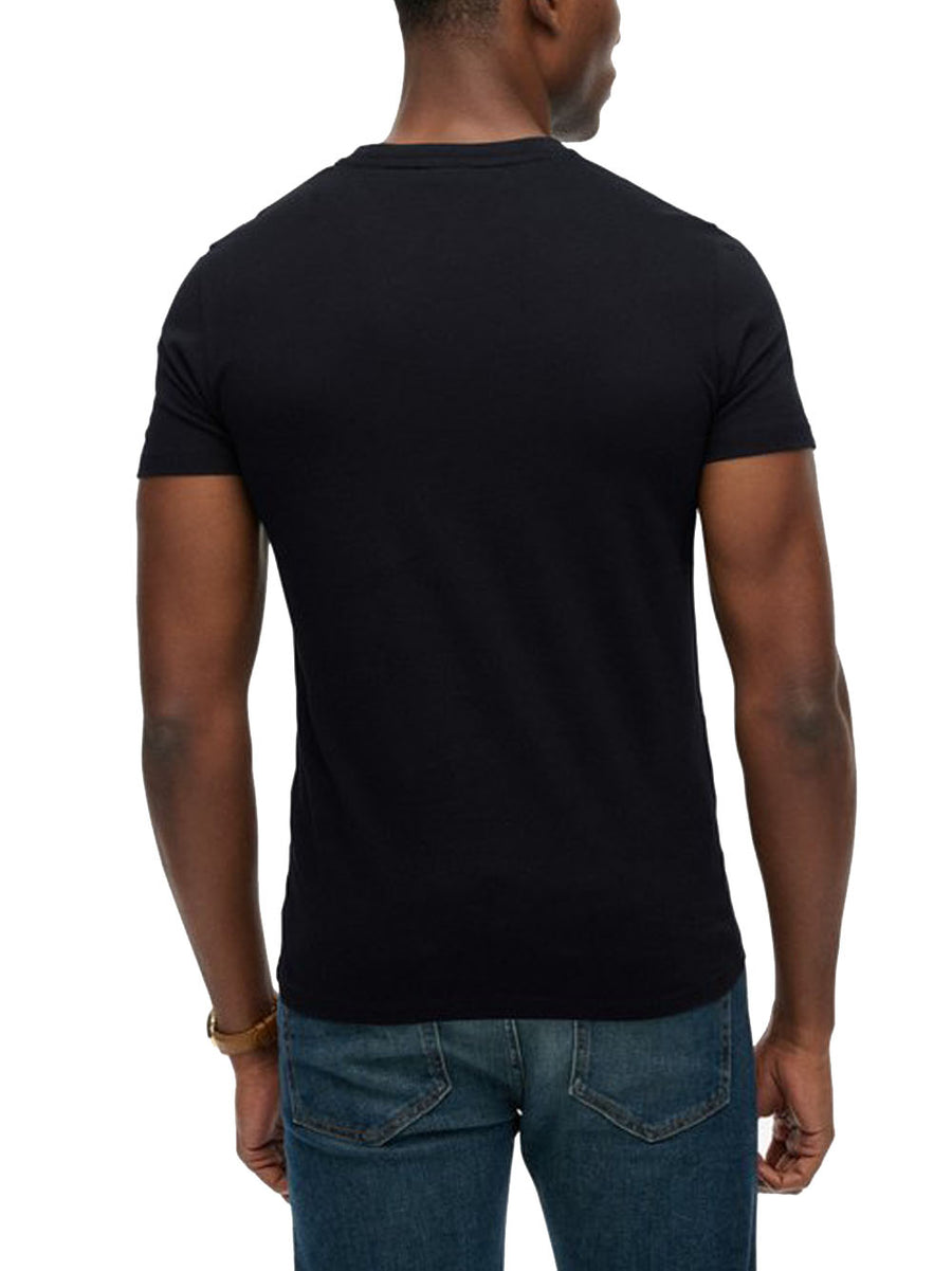Essential Logo Emb Tee - Black — 2