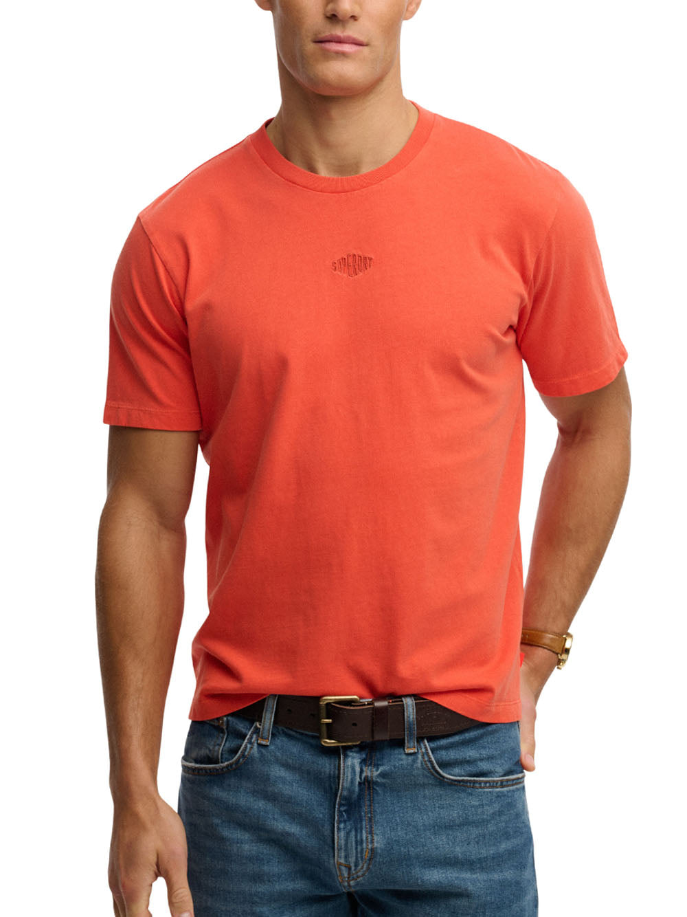 Micro Logo T-shirt - Bold Orange — 1