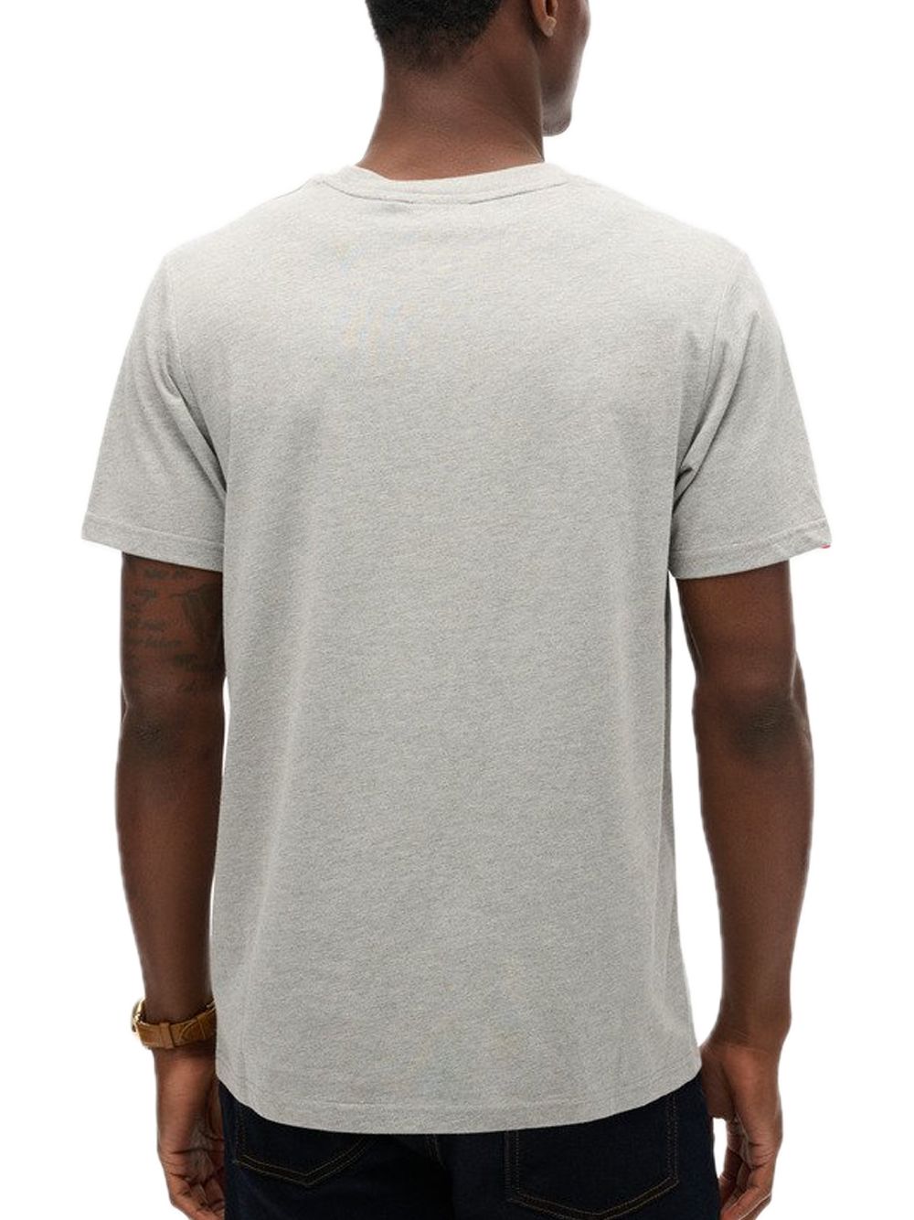 Vl Heritage Relaxed Tee - College Grey Marl — 2