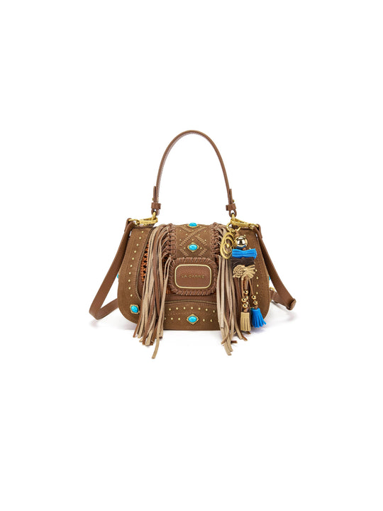 Jungle Stones Hand Bag Suede + T. Lea + Synt - Multi Cuoio