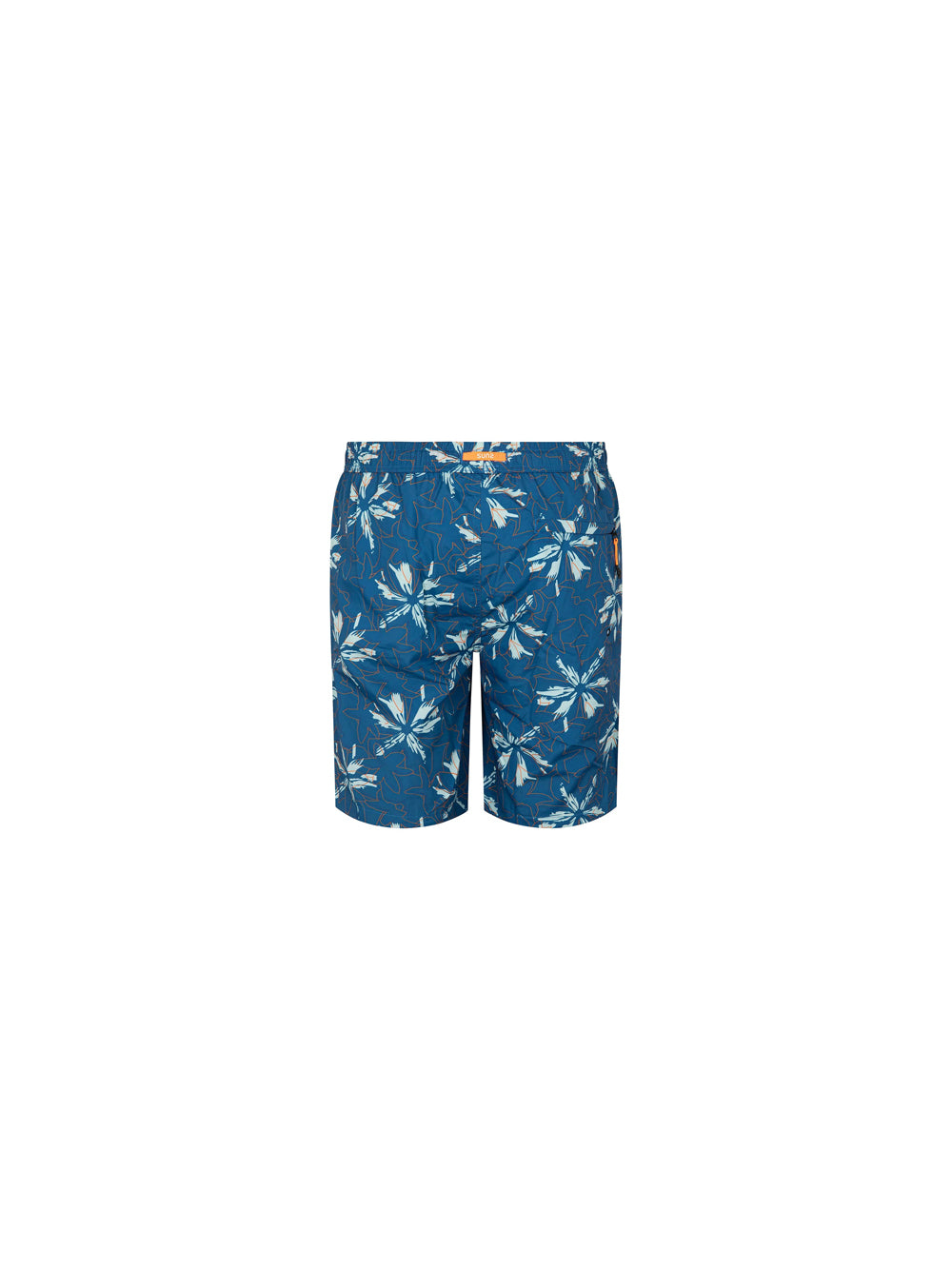 Capri Long Pocket Boxer - Teal Hawaii — 2