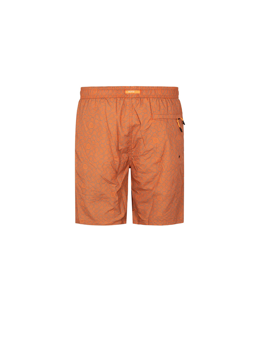 Long Capri Boxer Shorts with Pocket - Liquid Coccio — 2