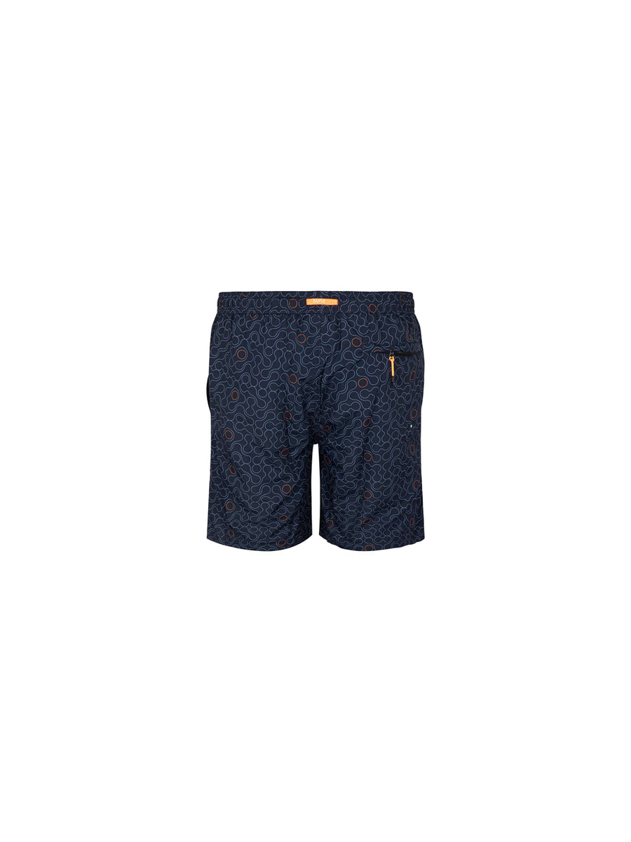 Long Capri Boxer with Pockets - Liquid Dark Blue — 2