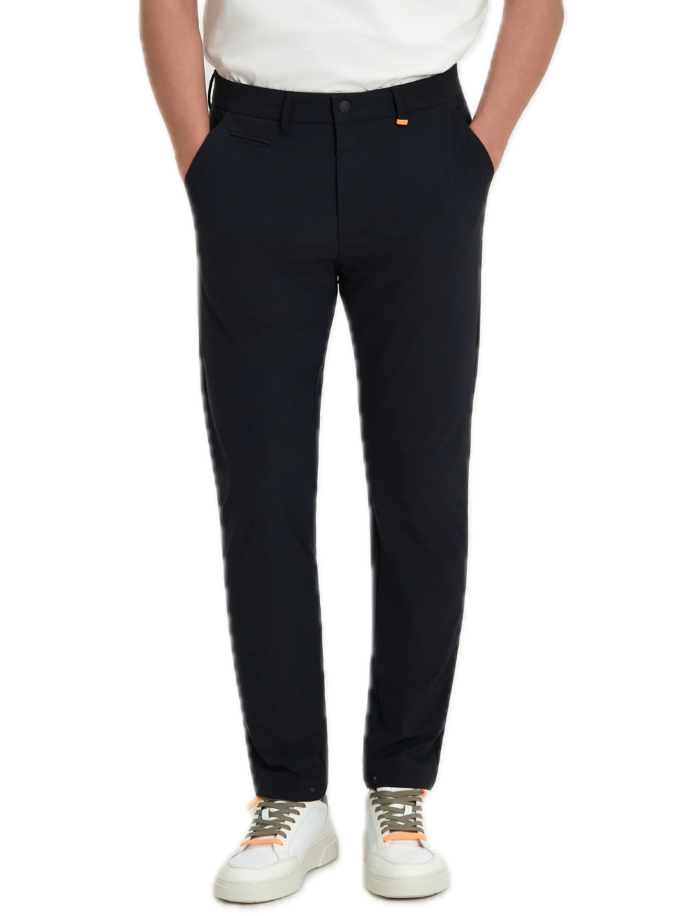 Pantalone Day Tek In Tessuto Tecnico Stretch - Dark Blue — 1