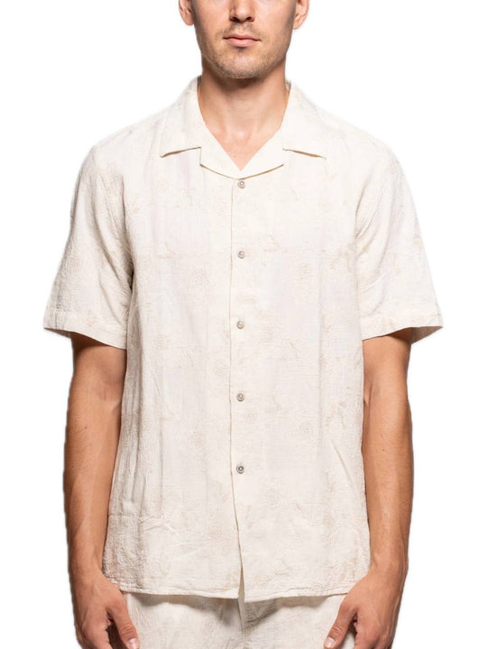 Camicia M/M Jaquard Co/Li - Avorio