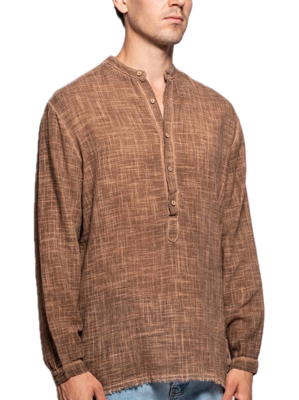 Casacca Camicia Kaftano - Cacao — 2