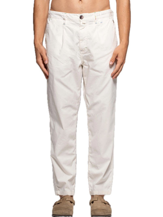 Pantalone Coulisse Misto Lino - Latte
