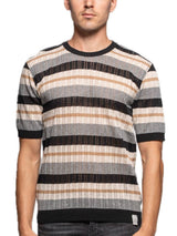 T-Shirt Maglia M/M Righe - Nero/Lino