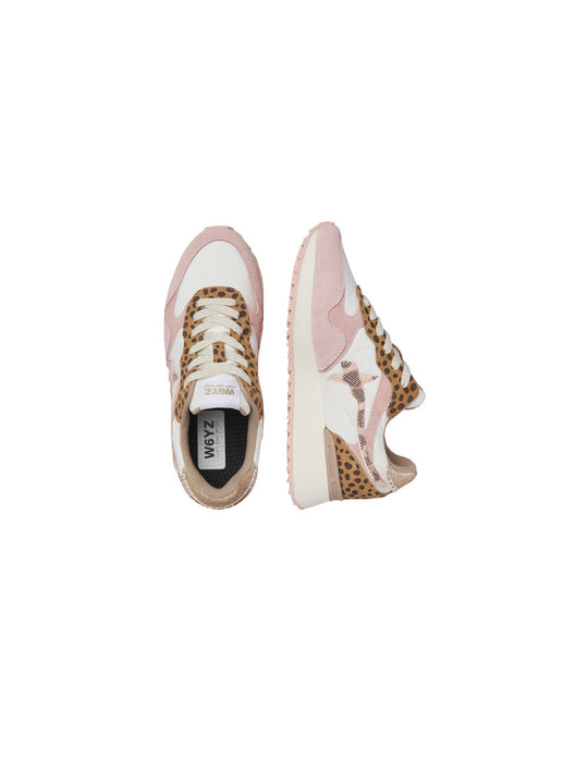 Yak W Leo Suede Nylon - Beige White Salmon