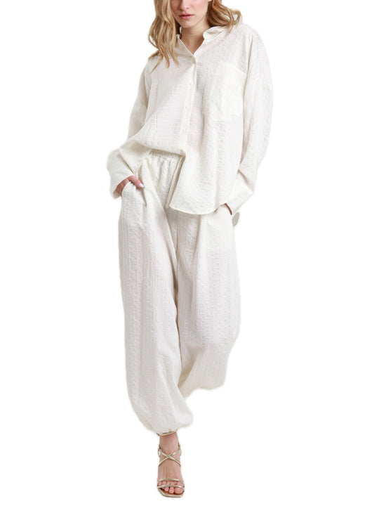 Completo Camicia E Pantalone - Naturale