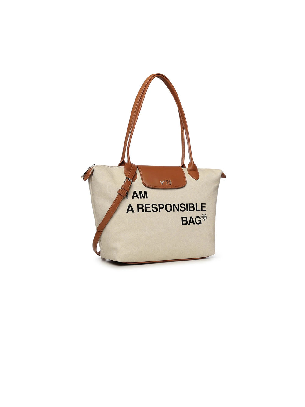 Borsa Responsible - Off White Cuoio — 2
