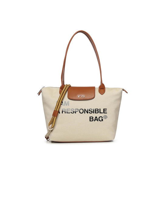 Borsa Responsible - Off White Cuoio