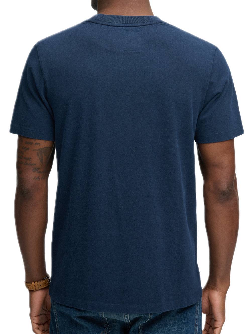 Vintage prep relaxed tee  - dark navy — 2