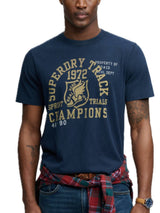 Vintage prep relaxed tee  - dark navy