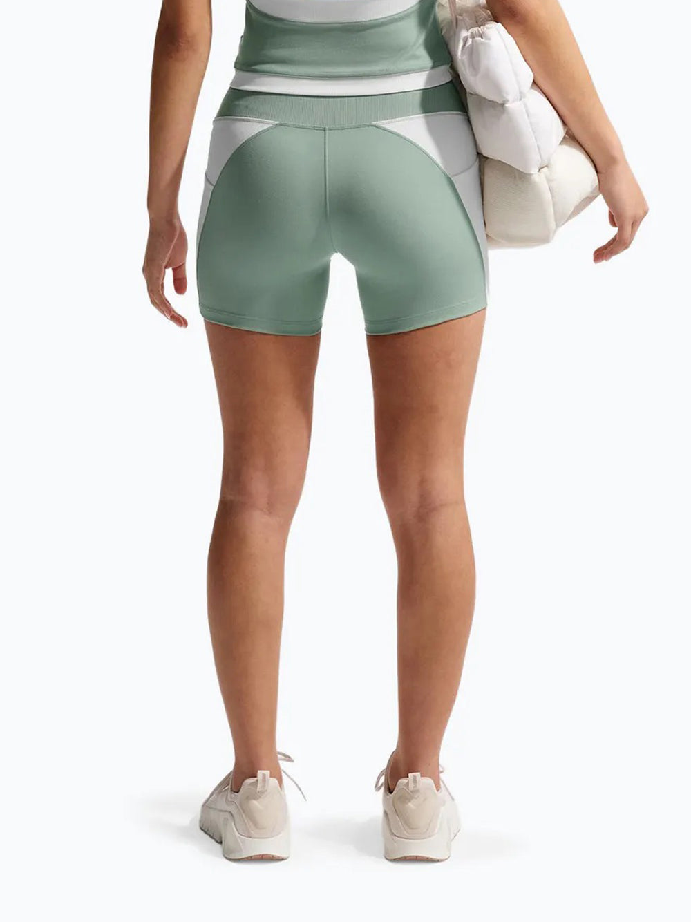 One women's high-rise 5" shorts - steam white — 2