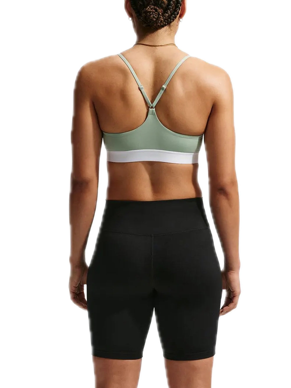 Indy women's light support sports bra - steam white — 2