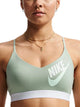 Indy women's light support sports bra - steam white