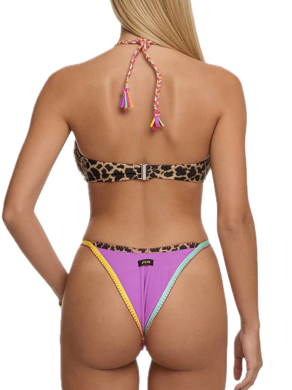 Fixed-Strap Bikini Top - Patterned — 2