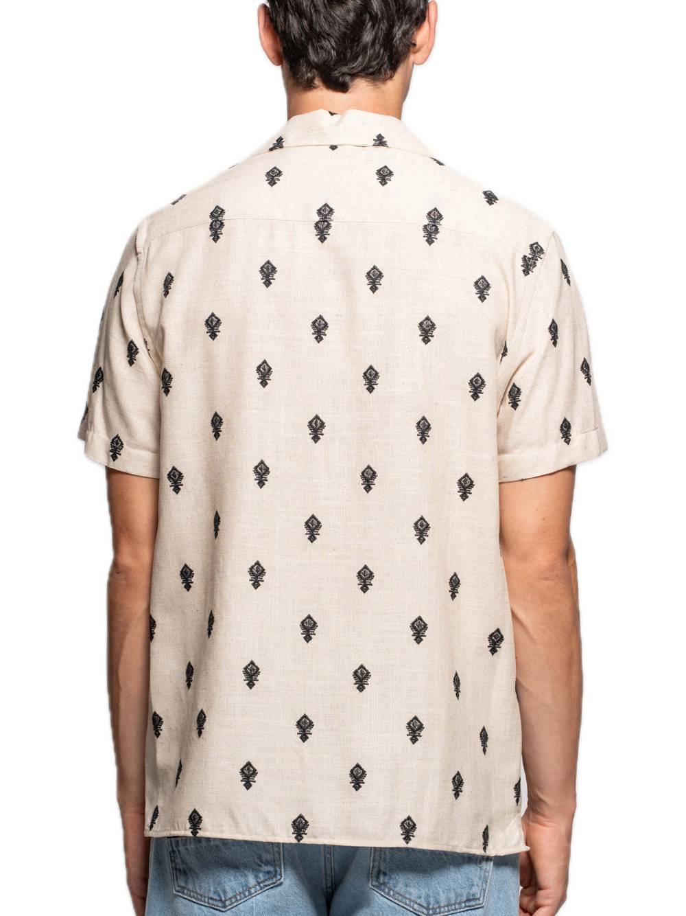 Camicia M/M Ricamo All Over - Beige — 2