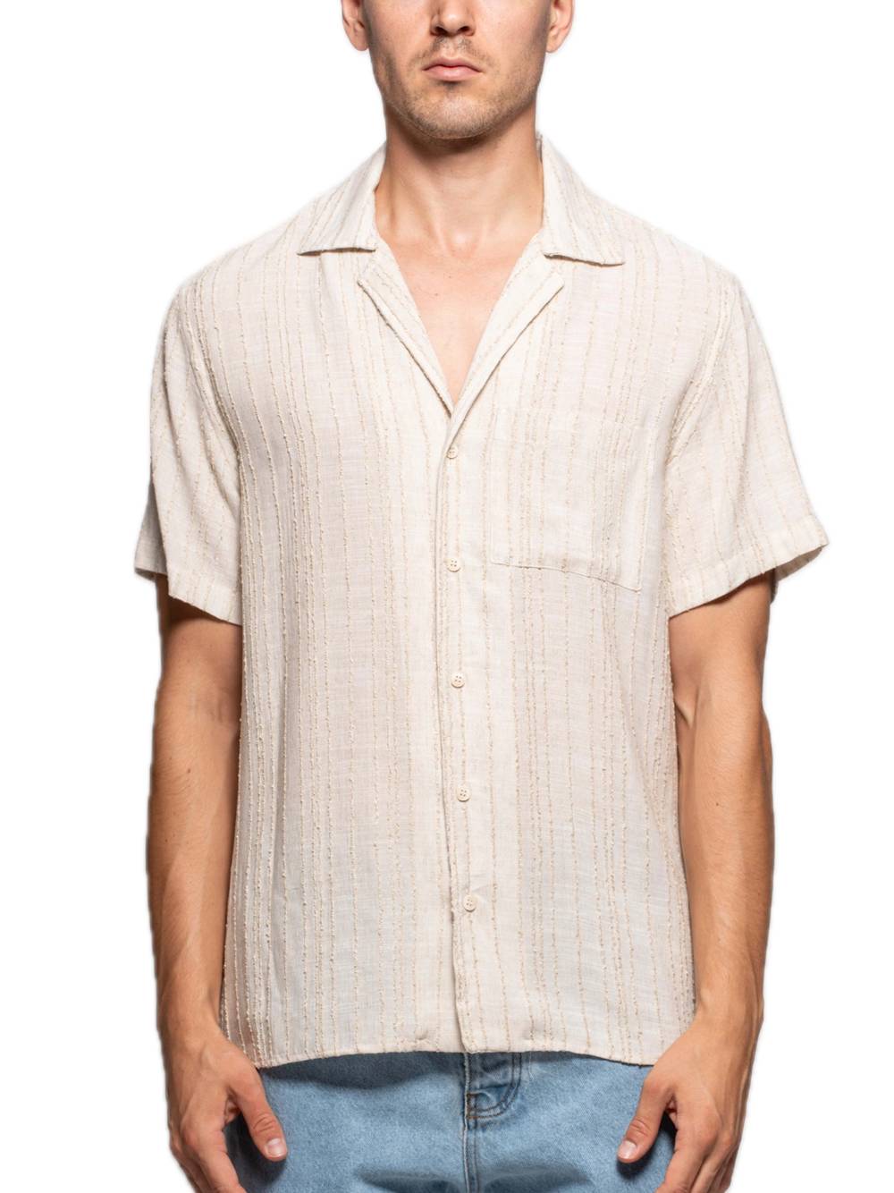 Camicia M/M Riga Jacquard - Beige — 1