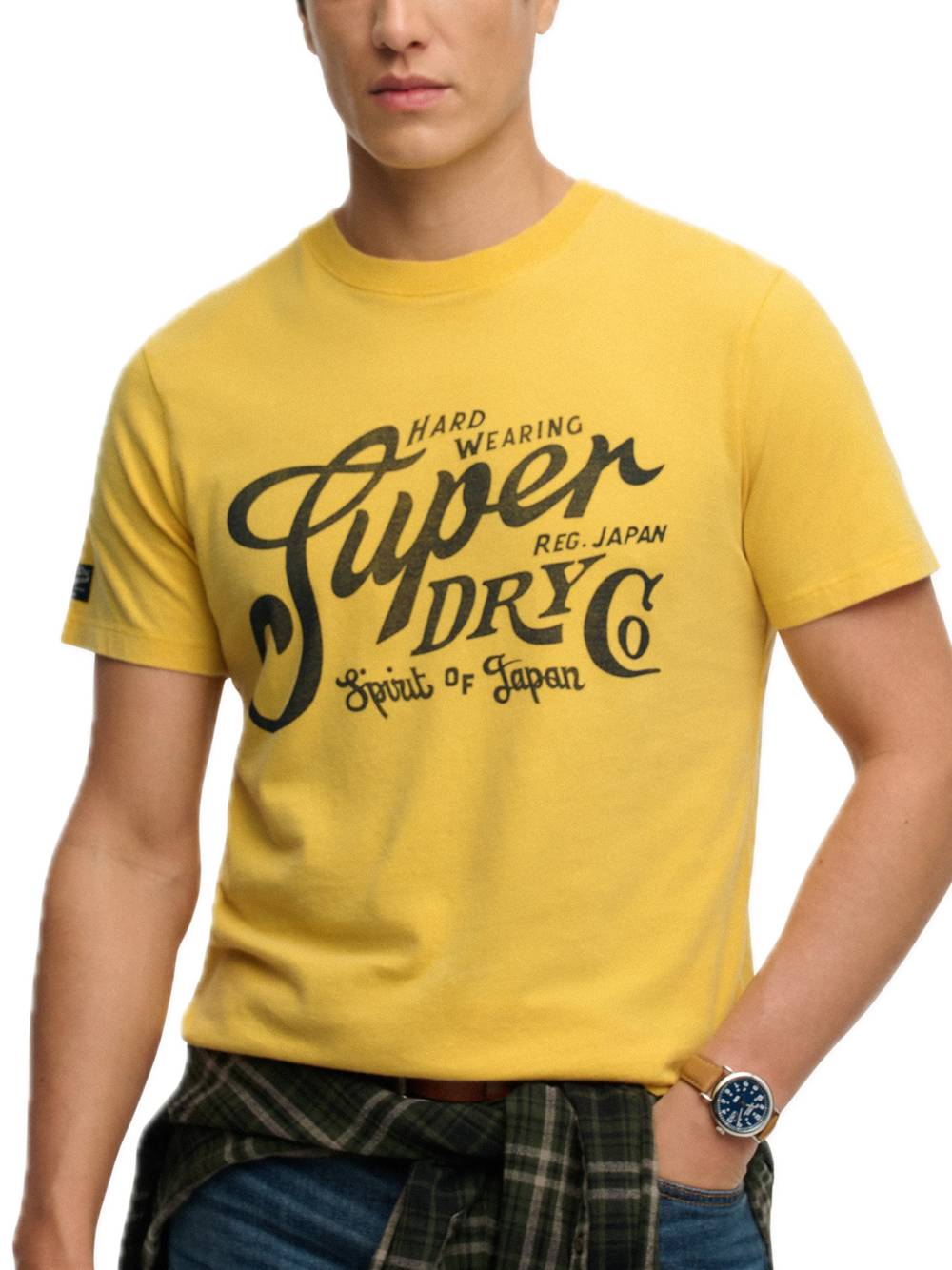 Industry Worker Relaxed Tee - Daffodil Yellow — 1