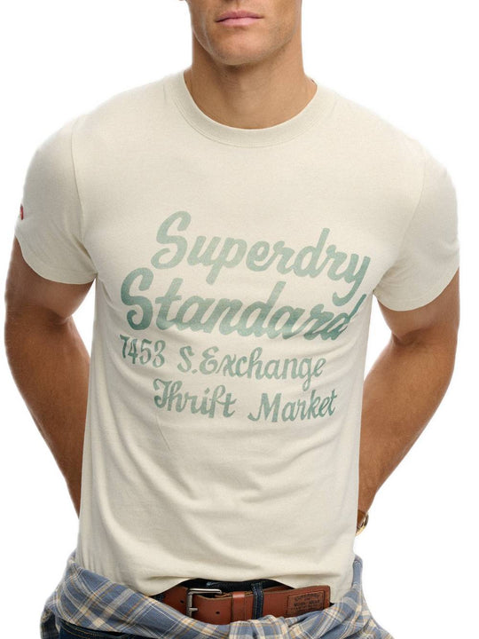 Industry Worker Relaxed Tee - Oatmeal Beige