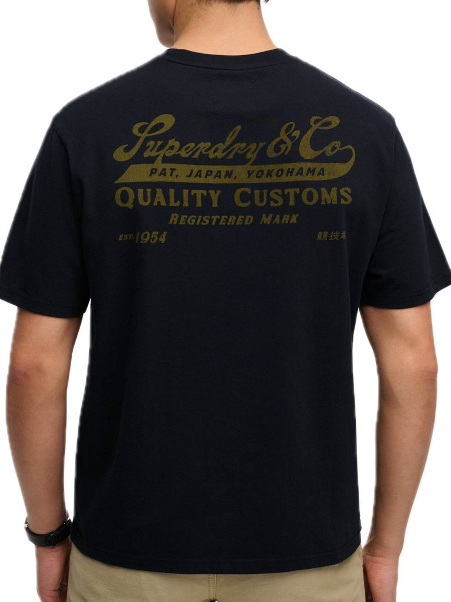 Heritage Biker Loose Tee - Jet Black — 2
