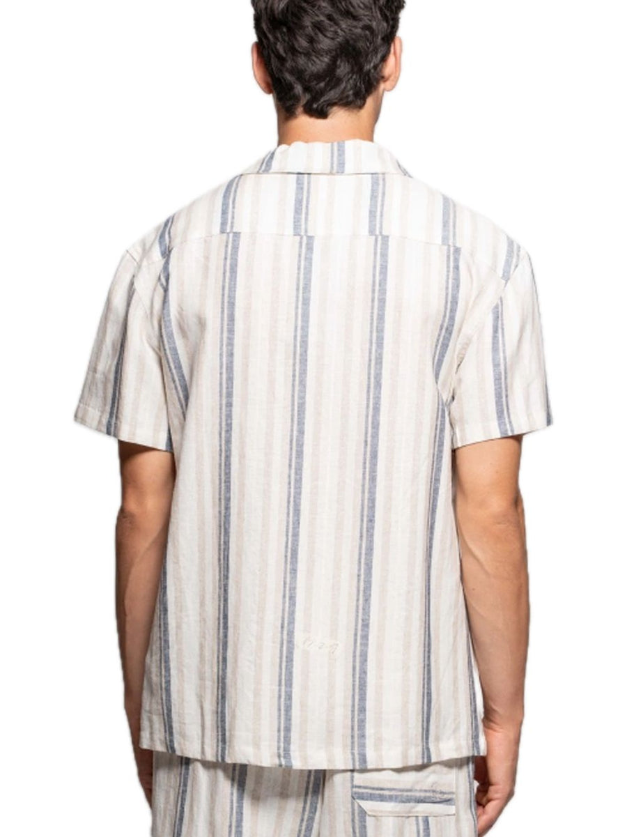 Overshirt M/M Rigato Mistolino - Blu — 2