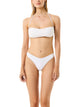 Macramé Bandeau Bikini - White