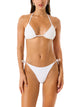 Bikini Triangolo Macramè - Bianco