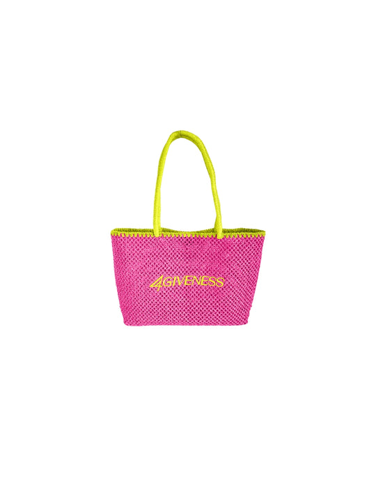 Borsa Cartapaglia - Fuxia Yellow