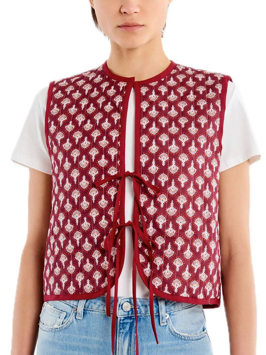 Top Gilet - Rosso