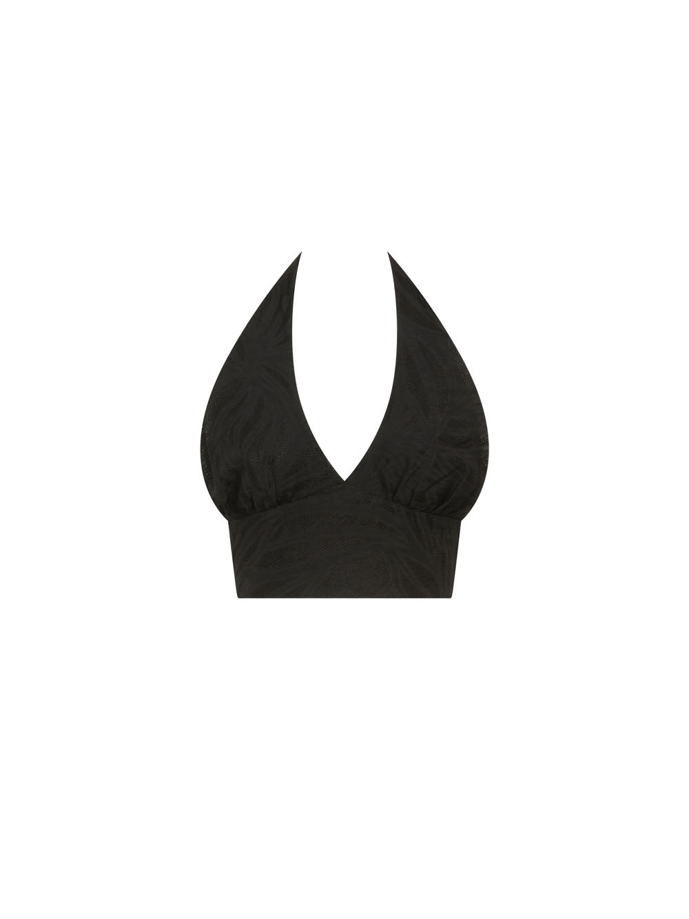 Foliage Top Crop - Black — 1