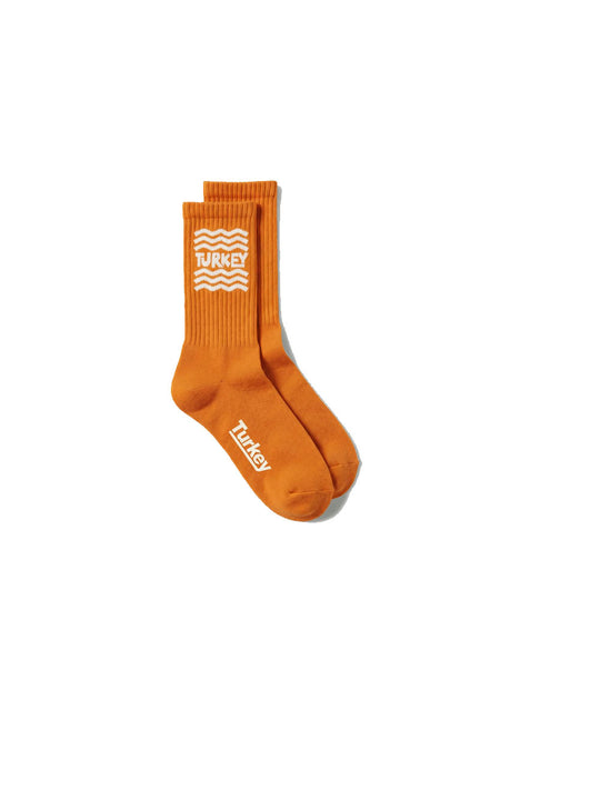 Socks - Wave Orange
