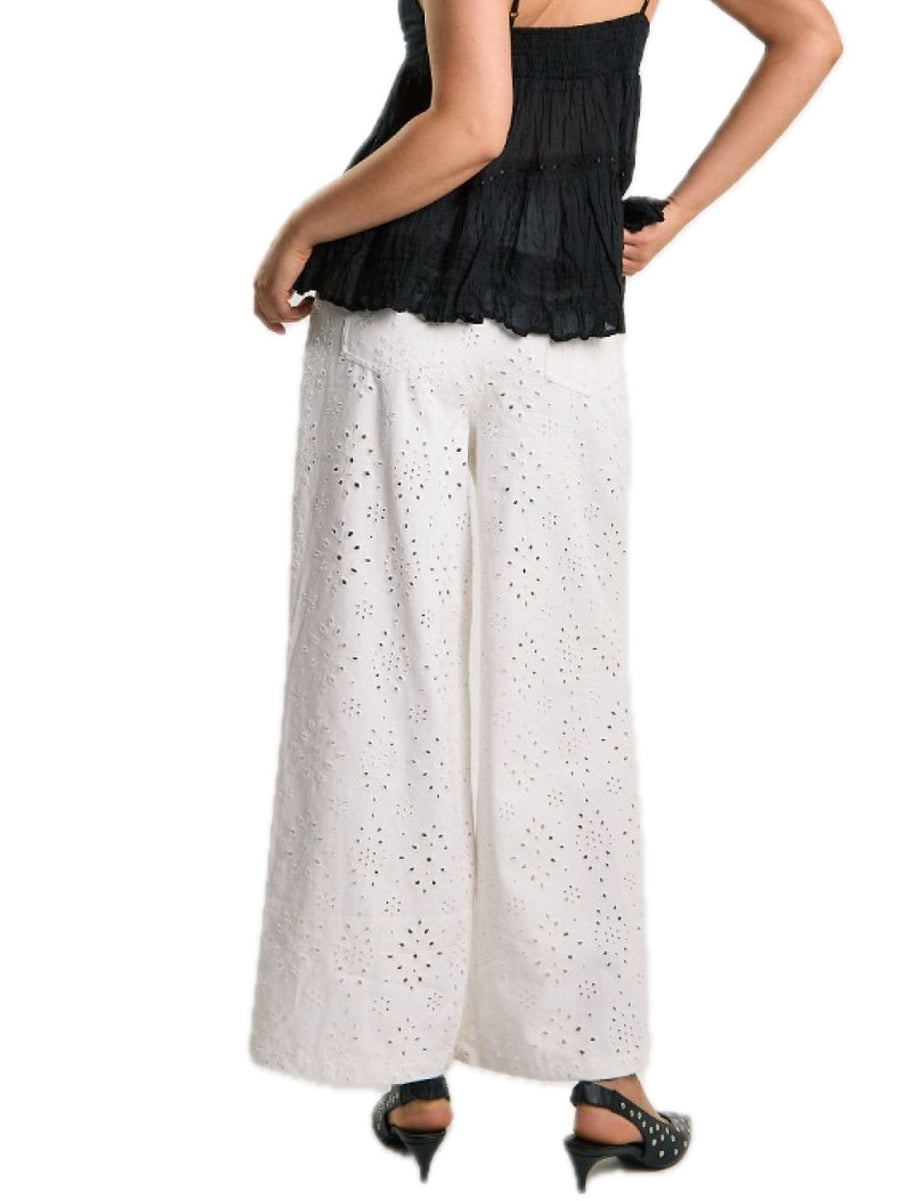 Women's Sangallo Trousers - White — 2