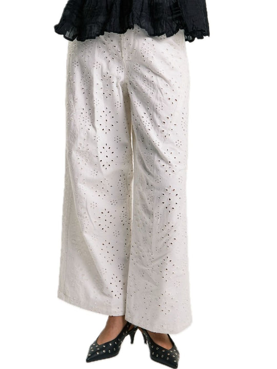 Ladies Trousers Sangallo - White