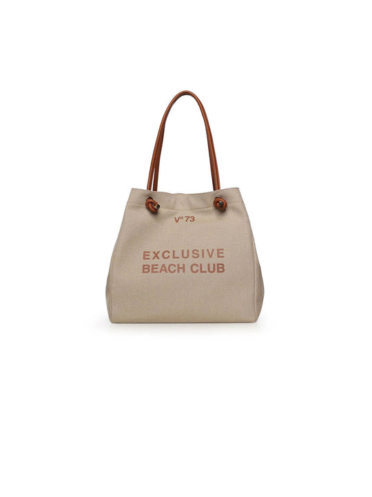 Borsa Exclusive Beach Club - Naturale Cuoio