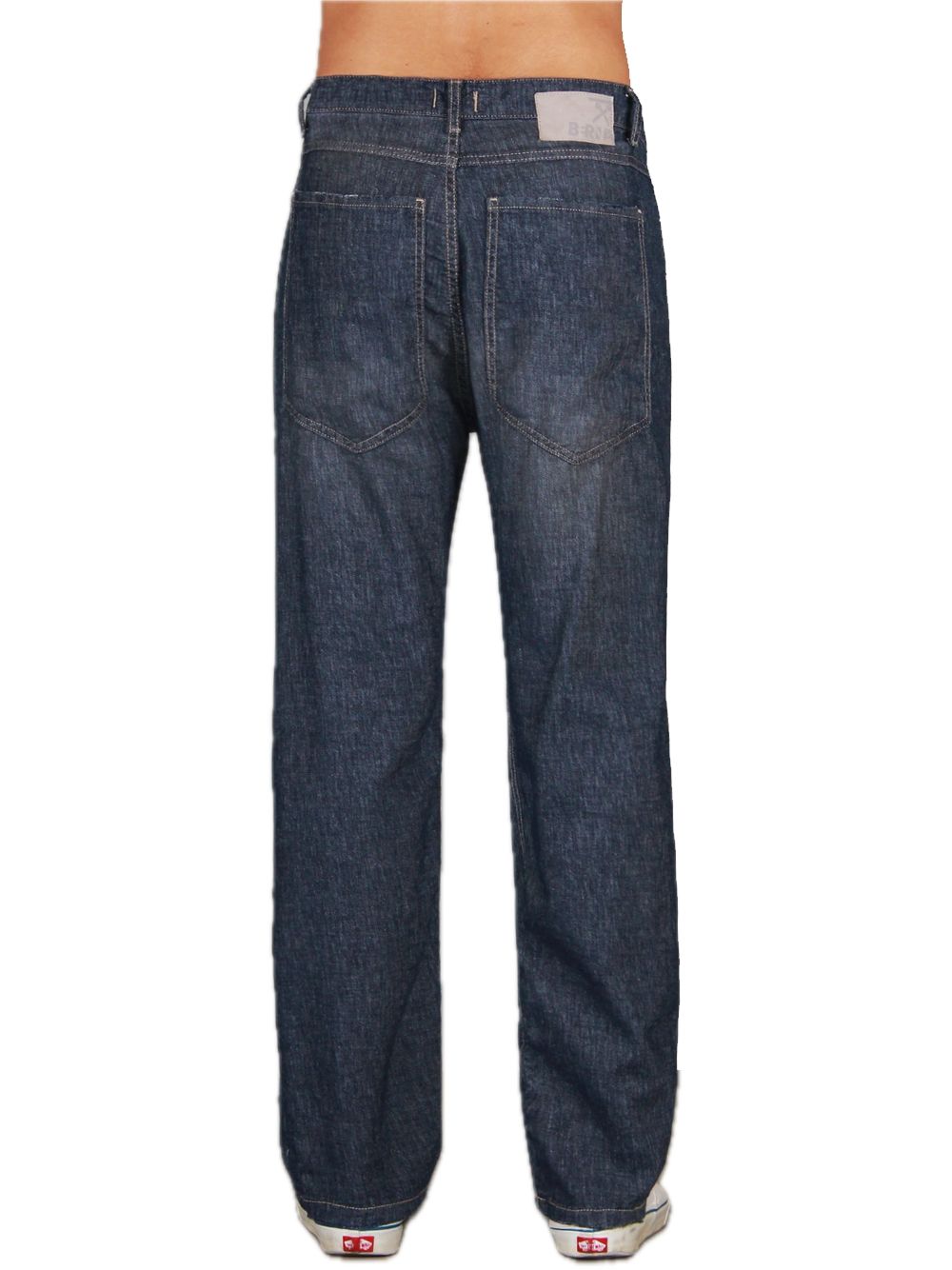Regular Fit Linen Blend Jeans - One Color — 2