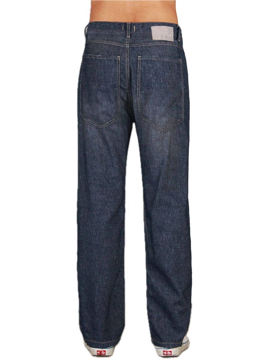 Regular Fit Linen Blend Jeans - One Color — 2