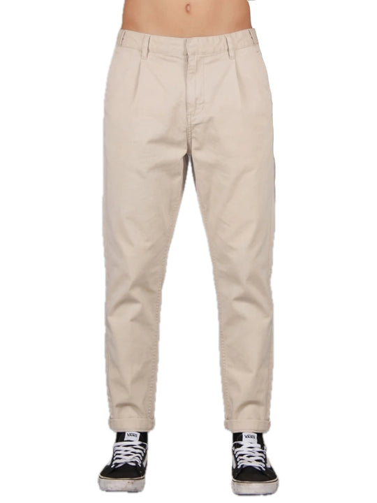 Pantalone Cropped Gabardina - Beige