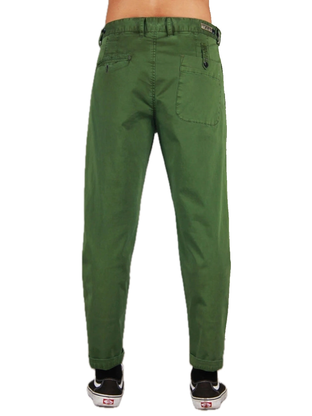 Pantalone Cropped Gabardina - Verde — 2