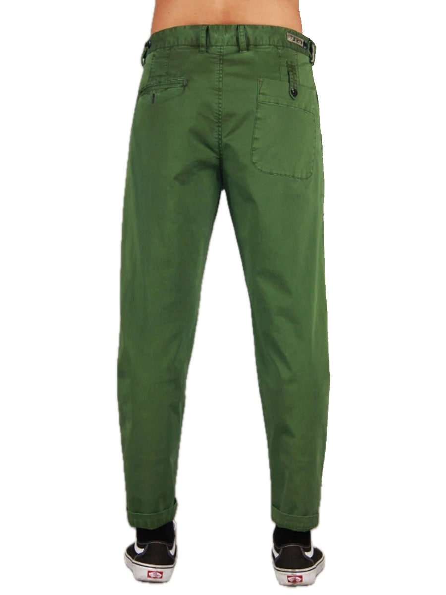 Pantalone Cropped Gabardina - Verde — 2